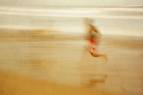 surfer at manly beach | impressionist photography
