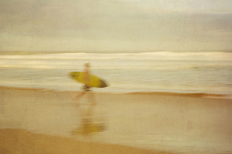 surfer at manly beach | impressionist photography