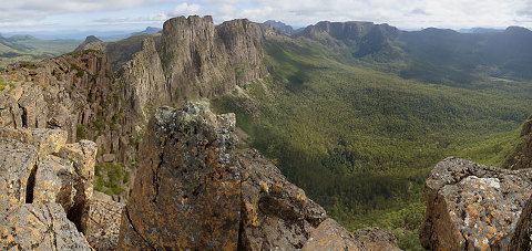 pine valley, tasmania - from the top of mt acropolis