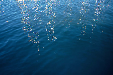 reflections in hobart habour