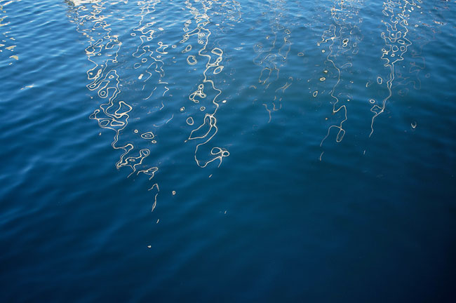 reflections in hobart habour