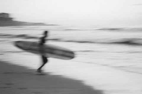surfer at manly beach, australia