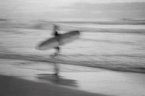 surfer at manly beach, australia