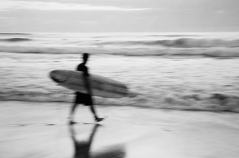 surfer at manly beach, australia